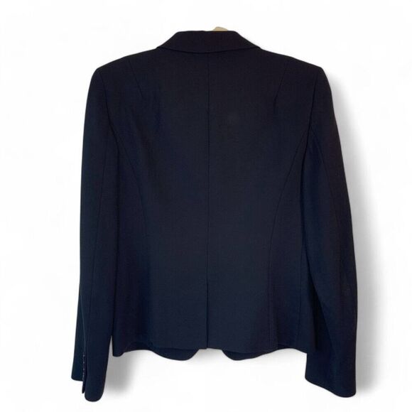 Vintage J. Crew Wool 2 Button Black Blazer Size 4 Made in Japan Jacket - Picture 2 of 8